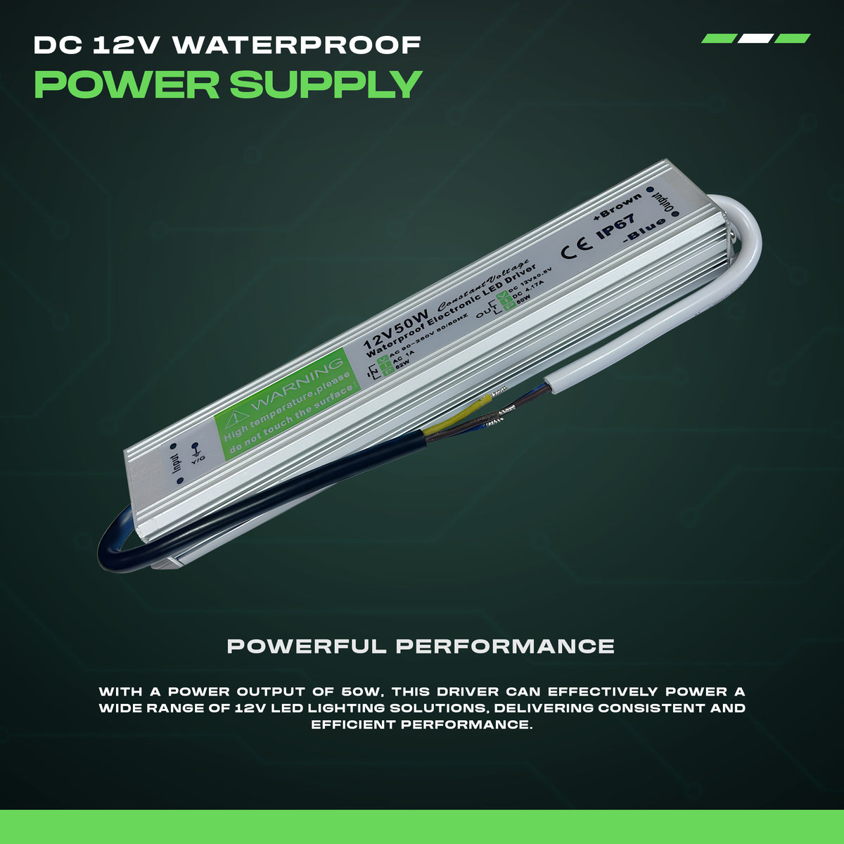 DC 12V Wasserdichtes Netzgerät