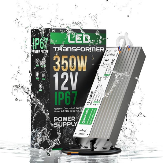 Trasformatore LED 12V DC IP67 impermeabile 29,16A | 350W ~2840