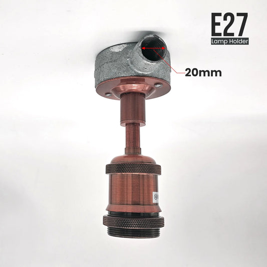 Industrie E27 Lampenfassung mit 20 mm Leerrohreinstieg Deckenleuchte ~3242