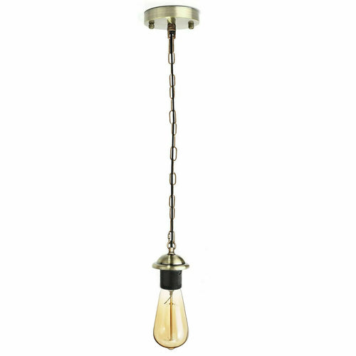 Lampada a sospensione retrò industriale E27 a catena ~3728