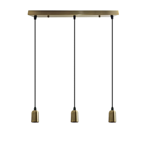 Lampada a sospensione a grappolo Industrial – Lampada a sospensione vintage E27~3836