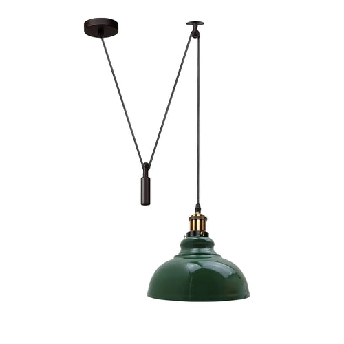 Lampada a sospensione industriale con carrucola 2m ~3867