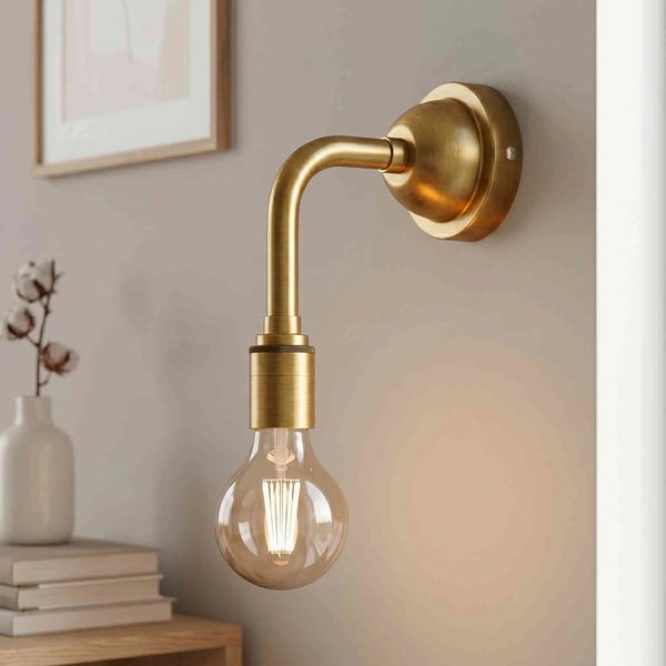Industrie Wandleuchte E27 | Retro G95 LED Winkelarm Wandlampe~3893