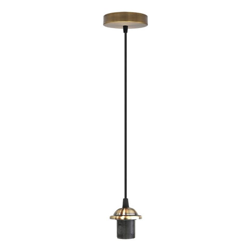Lampada a sospensione a tensione continua E27 Rosone da soffitto Pendolo Vintage Portalampada a sospensione Lampada a sospensione Kit di installazione per ristorante~4091