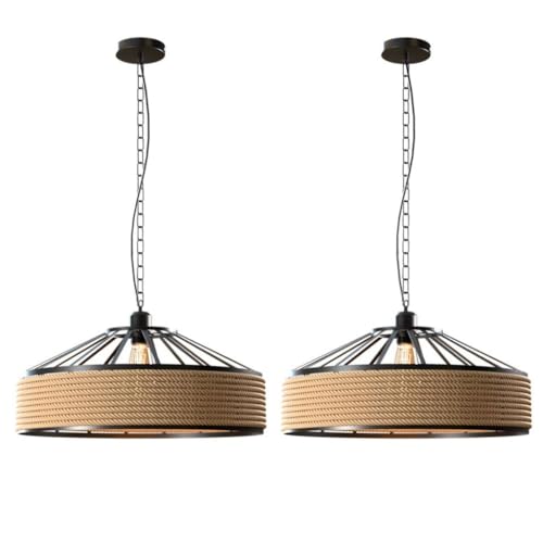 pendant rope rustic and light