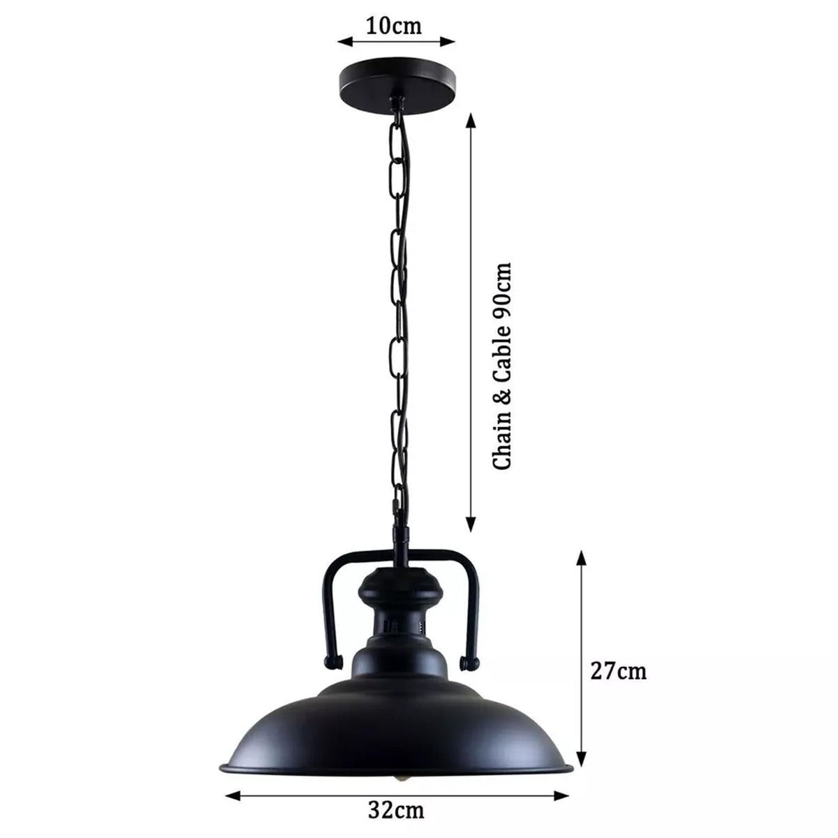 led industrial metal light