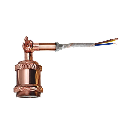 Rosegold E27 Fassung metall & kabel kaufen