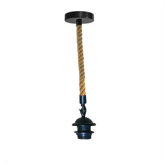natürlichem Hanfseil Deckenleuchte halter  