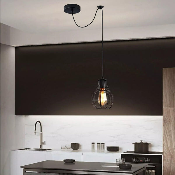 Industrielle Vintage-LED-Pendelleuchte~3468