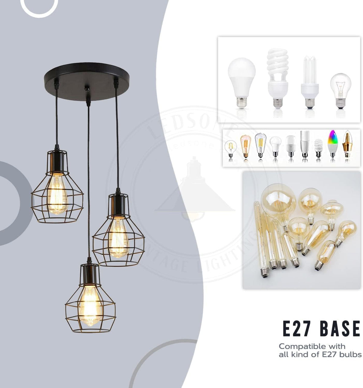 vintage with adjustable light