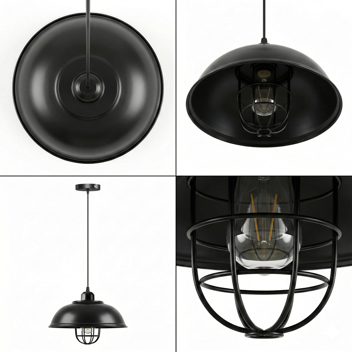 metal ceiling light led shade