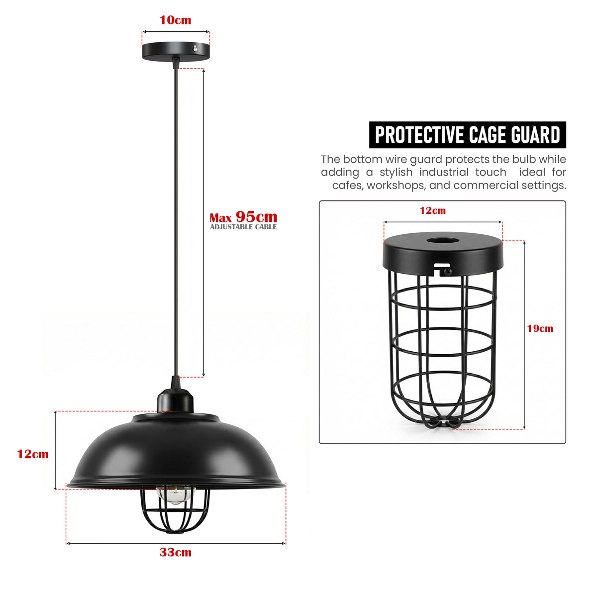 metal ceiling light led shade