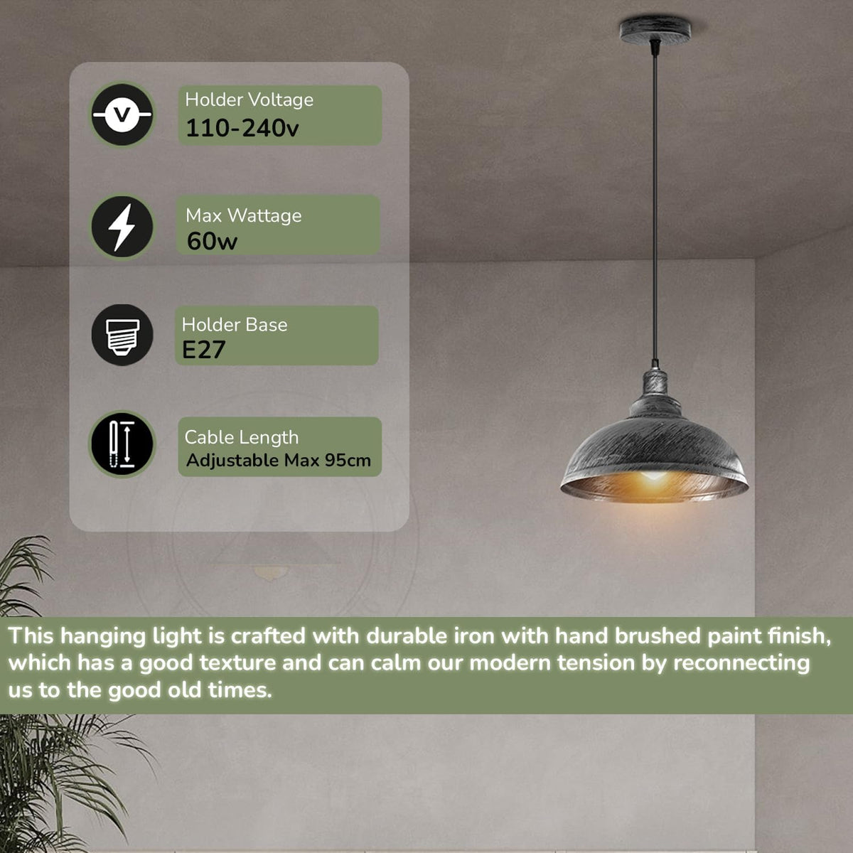 industrial pendant fixture