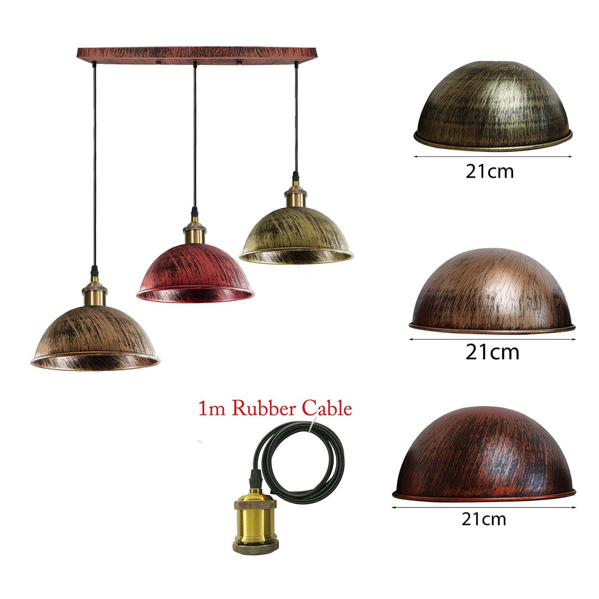 vintage lamp e27 with ceiling
