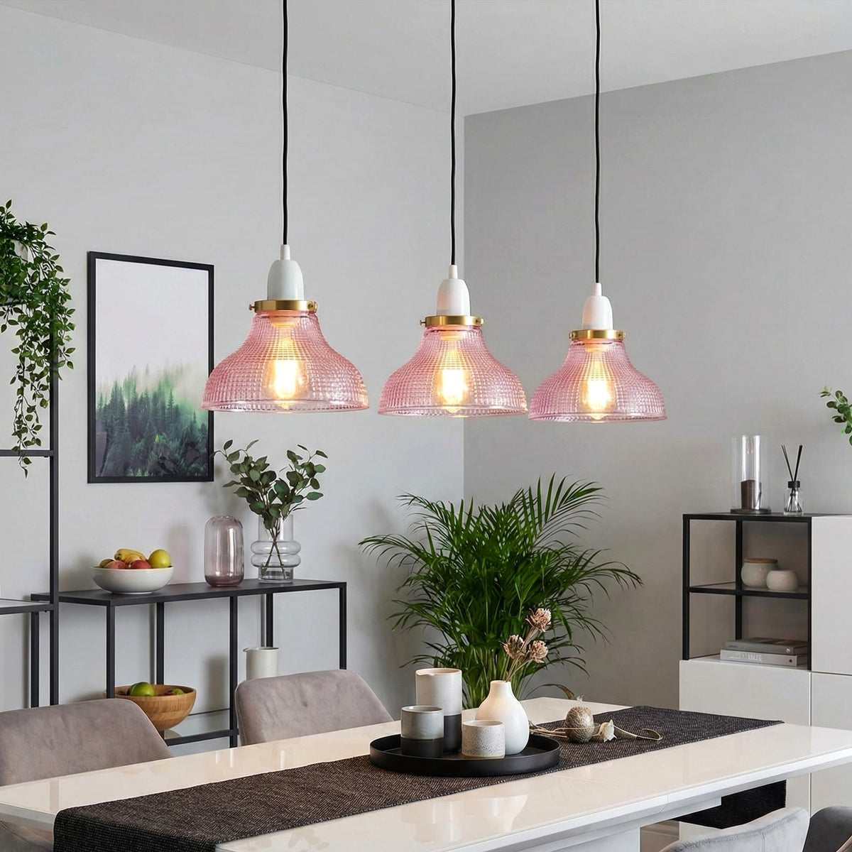 style glass vintage lamp for