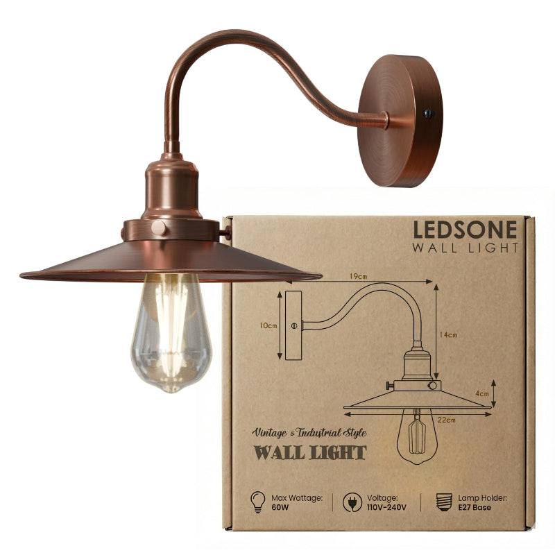 Design Wandlampe Kupfer