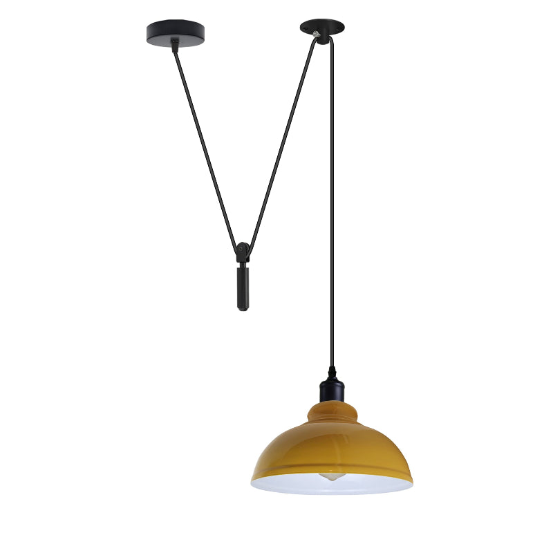 E27 Pendelleuchte höhenverstellbar mit 10cm Baldachin