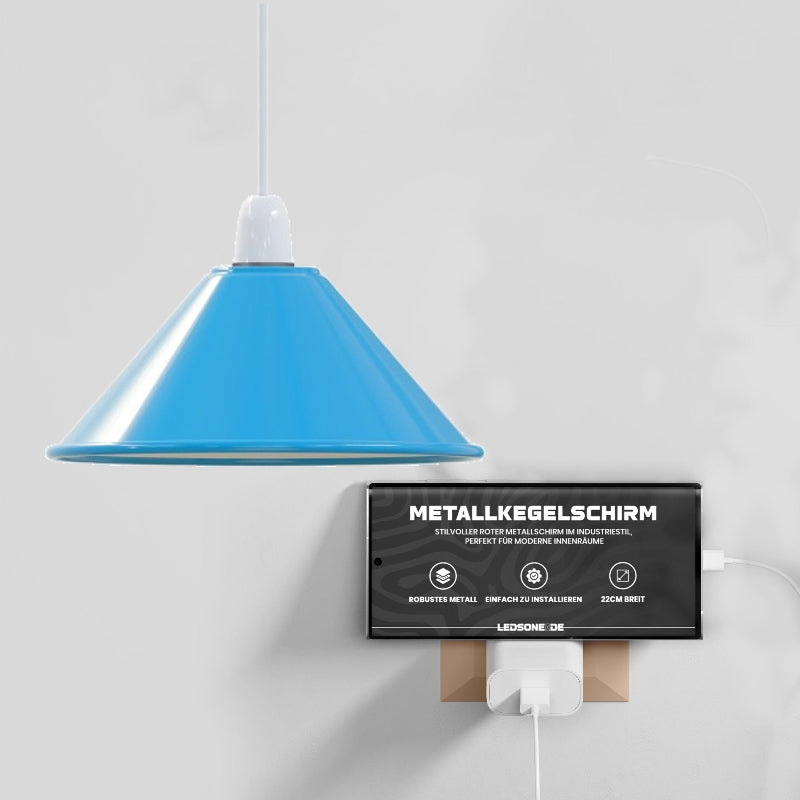 Flacher Metall-Lampenschirm