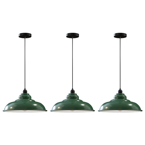 Set di 3 lampade a sospensione stile industrial per isola cucina e sala da pranzo ~3835