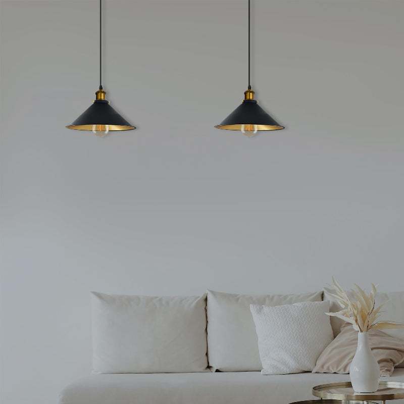 Küchenlampe Metall schwarz