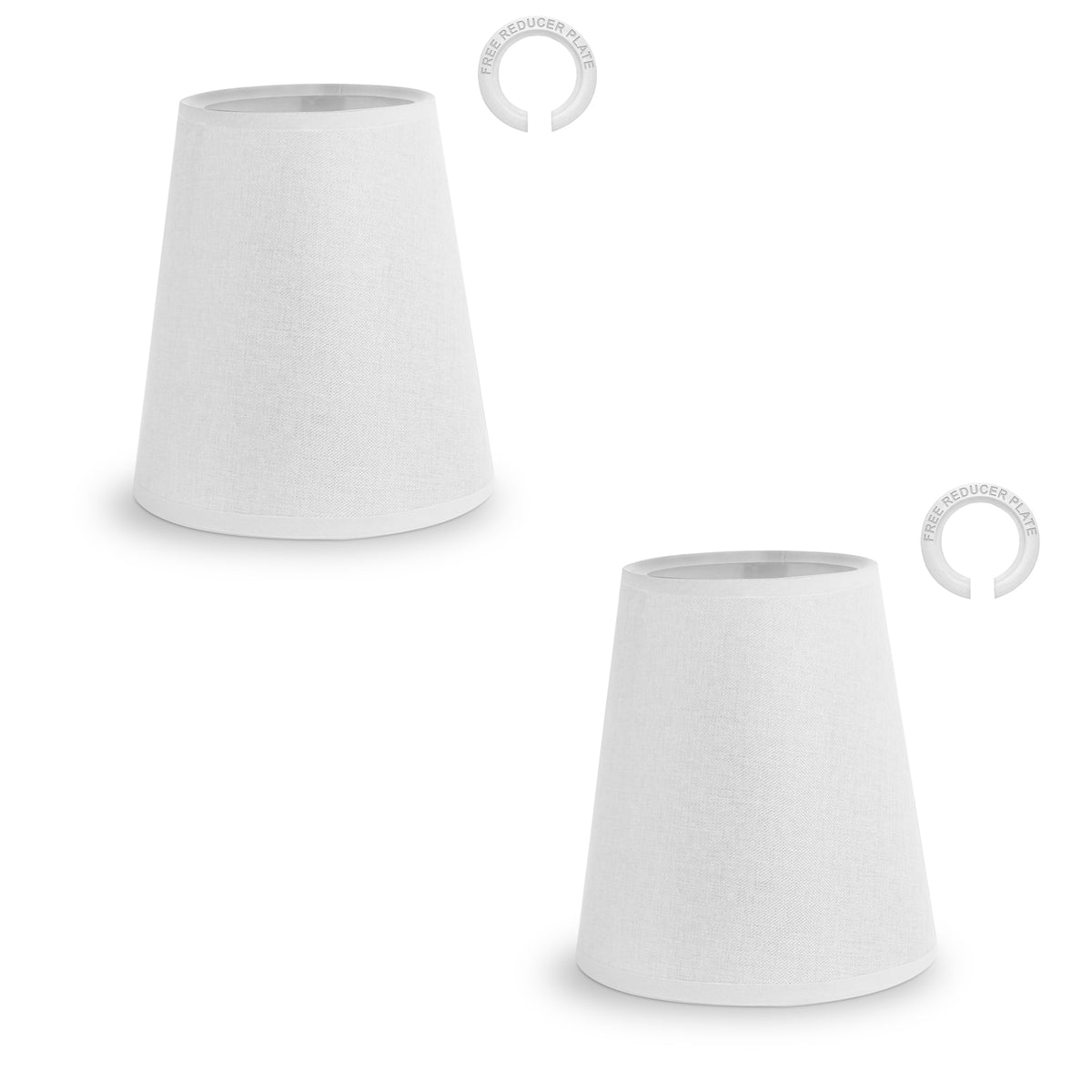Lampenschirm moderne Ersatzschirm Tischlampe weiß 17cm x 16cm Stehlampe E14, E27