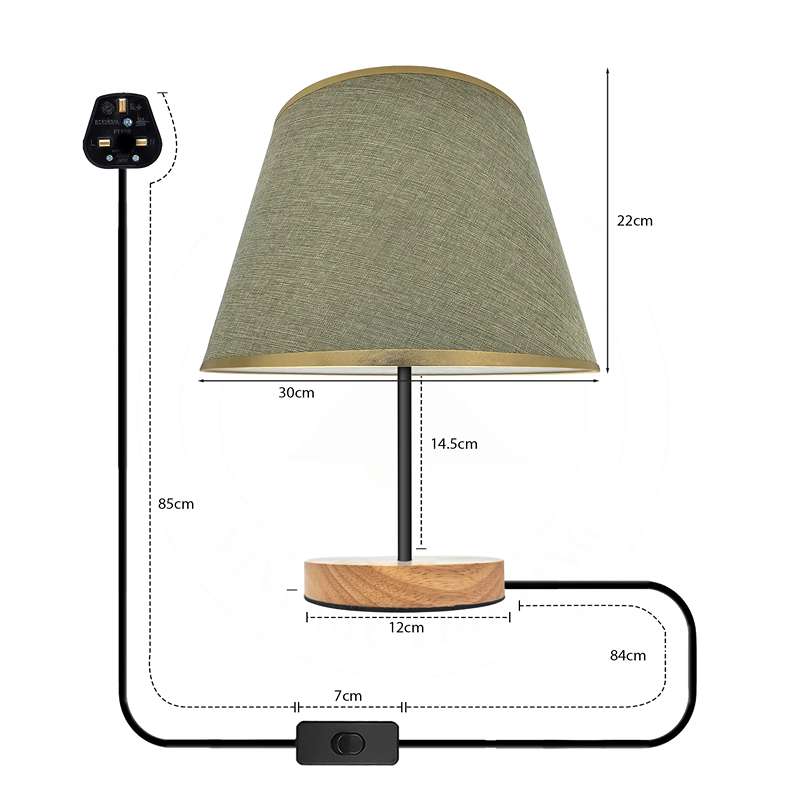 Lampenschirm Tischlampen​ Modern LED Tischlampe