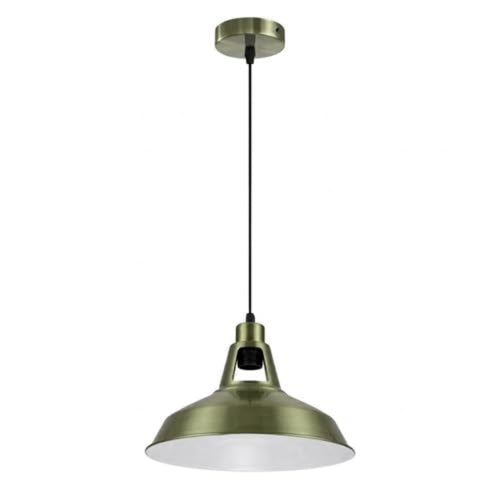Lampada a sospensione industriale retrò con paralume in metallo da 30 cm ~3567