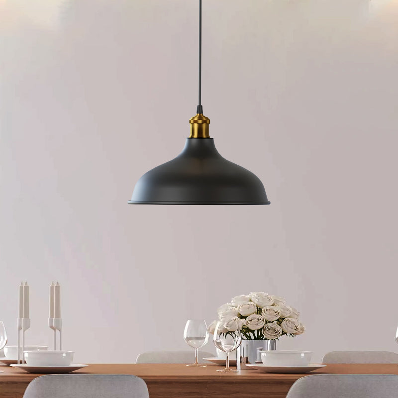 Modern Schwarz Pendelleuchte Ø 36cm mit E27 Fassung