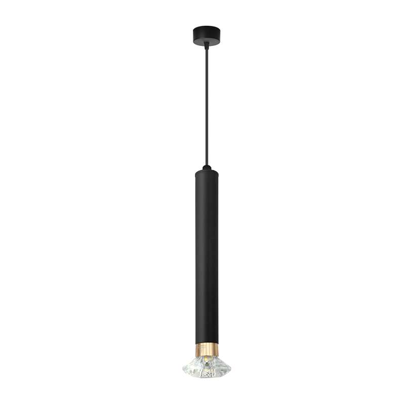 Moderne Zylindrische Pendelleuchte Schwarz Hängelampe