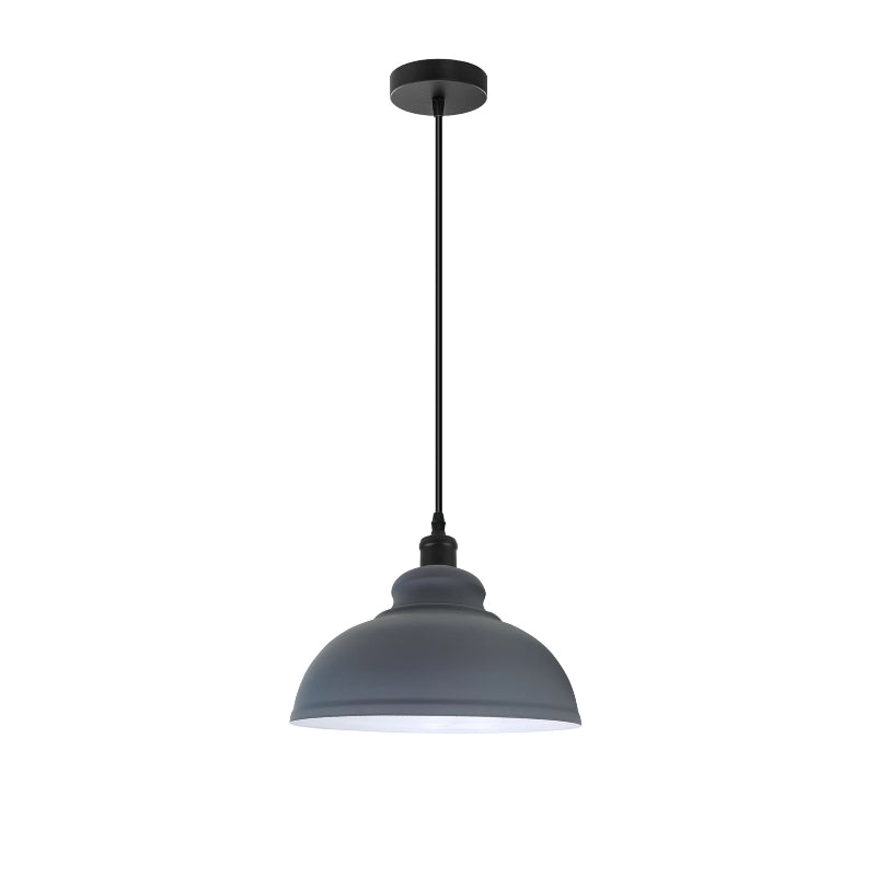 Pendelleuchte grau Ø 29cm Hangelampen E27 Fassung