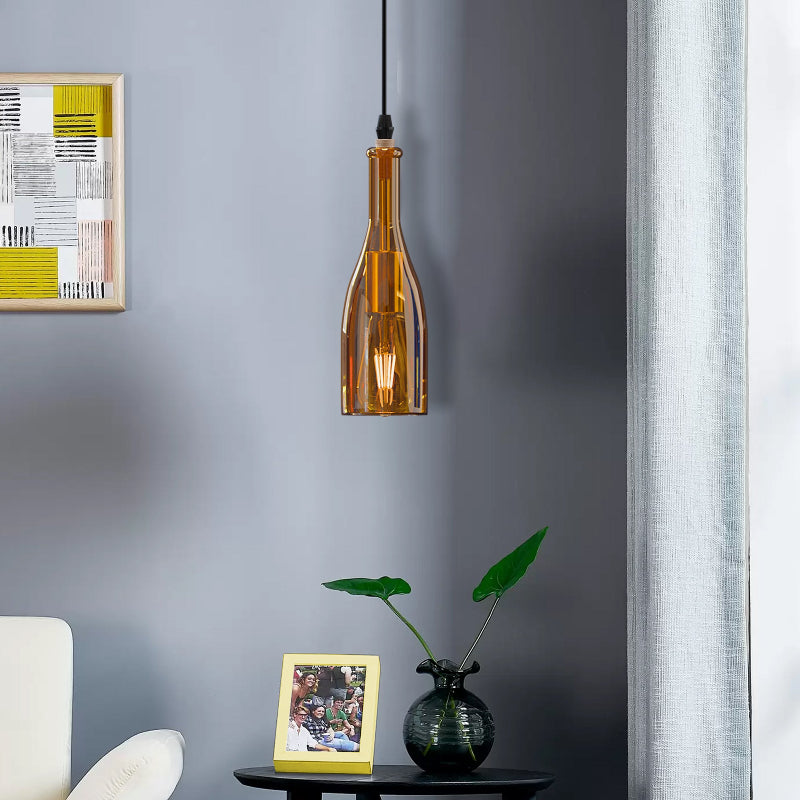 Pendelleuchte Glas farbig