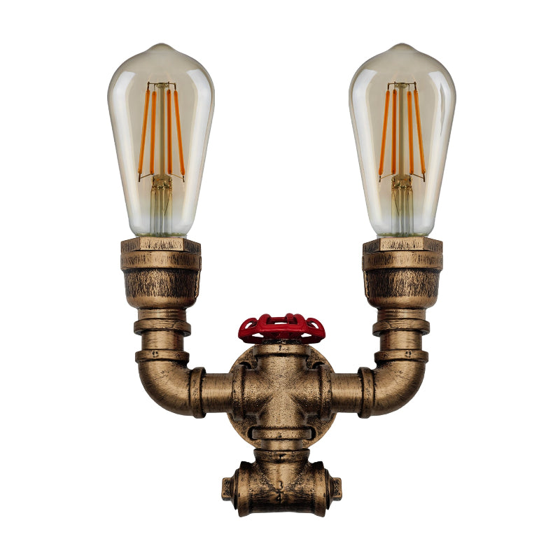 Rustikale Wandlampe Kupfer für Flur