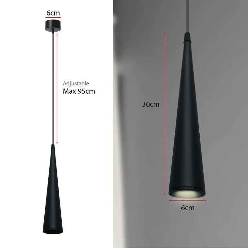  konische LED Hänge Wohnzimmer Pendelleuchte 30cm