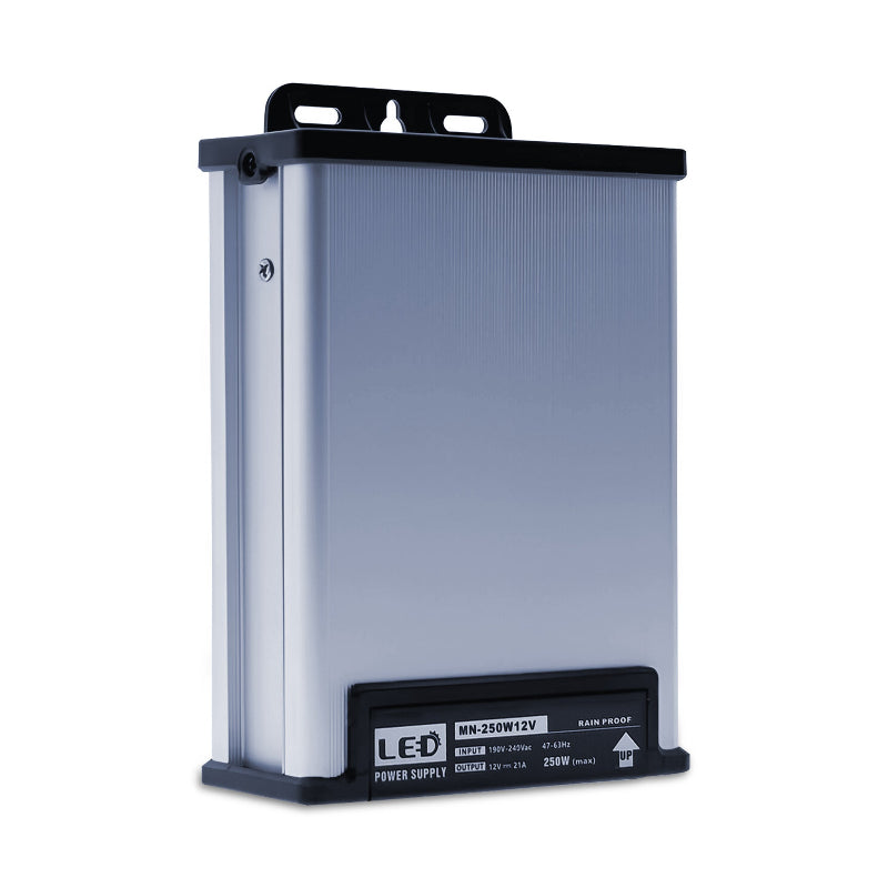 
LED Trafo 12V 21A,250W IP45 Wasserdichter Netzteil