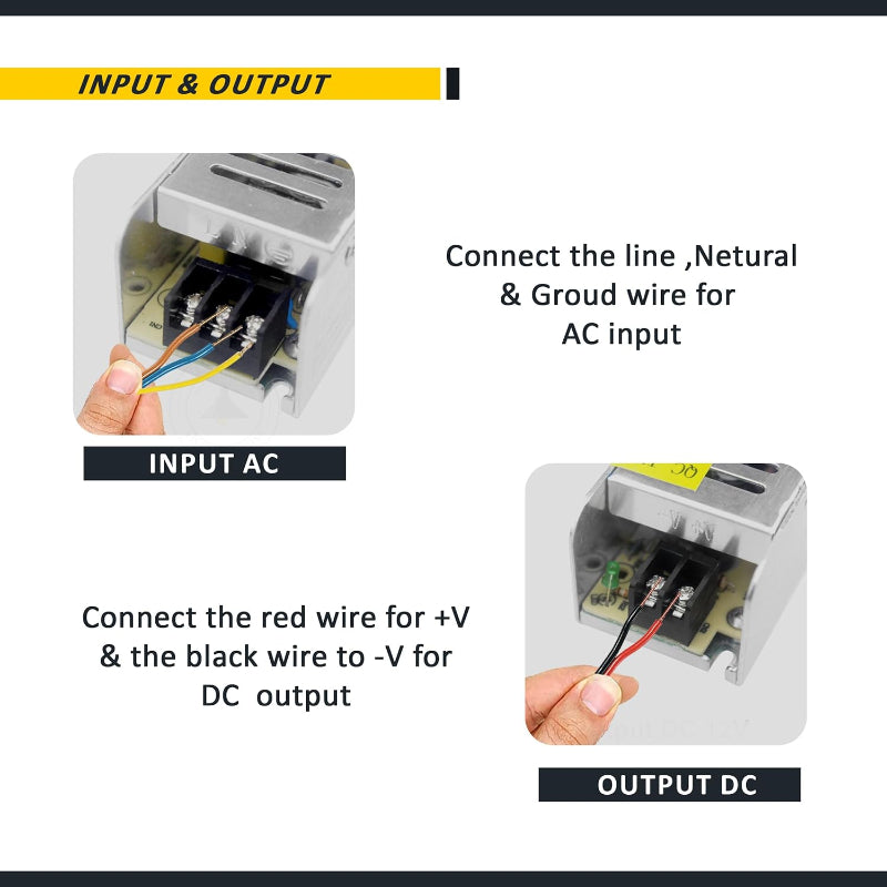 Ultra flaches LED Netzteil 12V für Möbelbau
