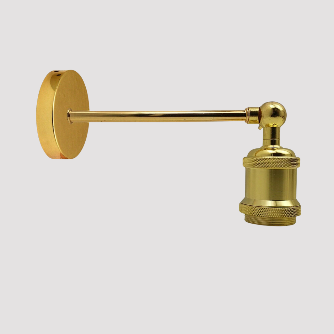 E27 Wandlampe Französisch Gold(Lampenfassung)