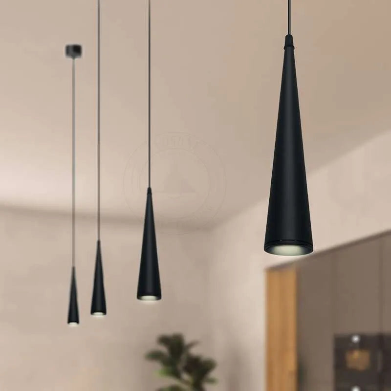 LED Pendelleuchte schwarz Hängelampe