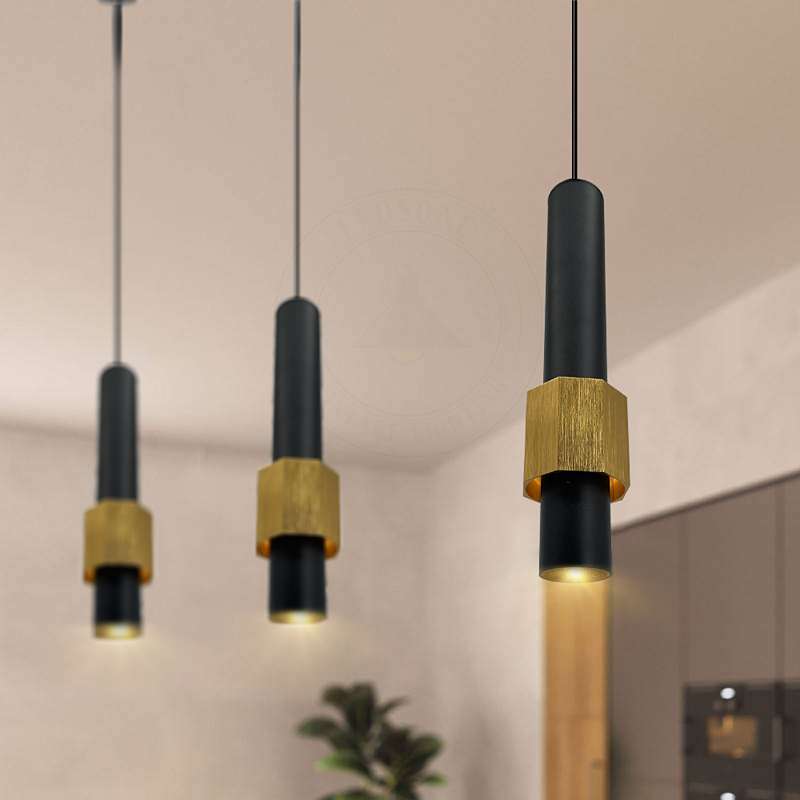 Aluminium in Schwarz und Gold