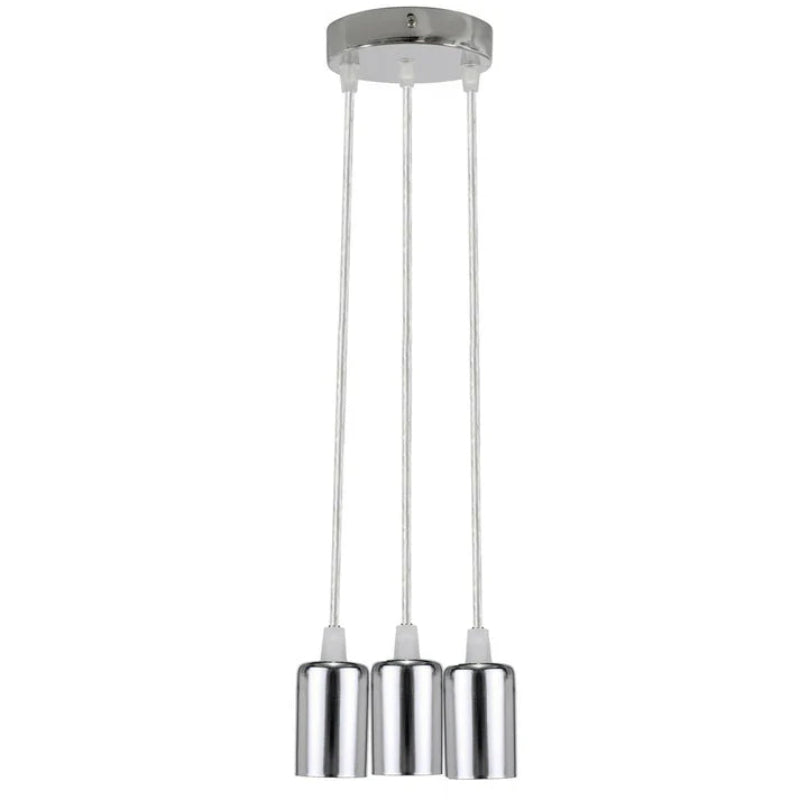 Deckenleuchte mit drei E27 Fassungen und Kabel