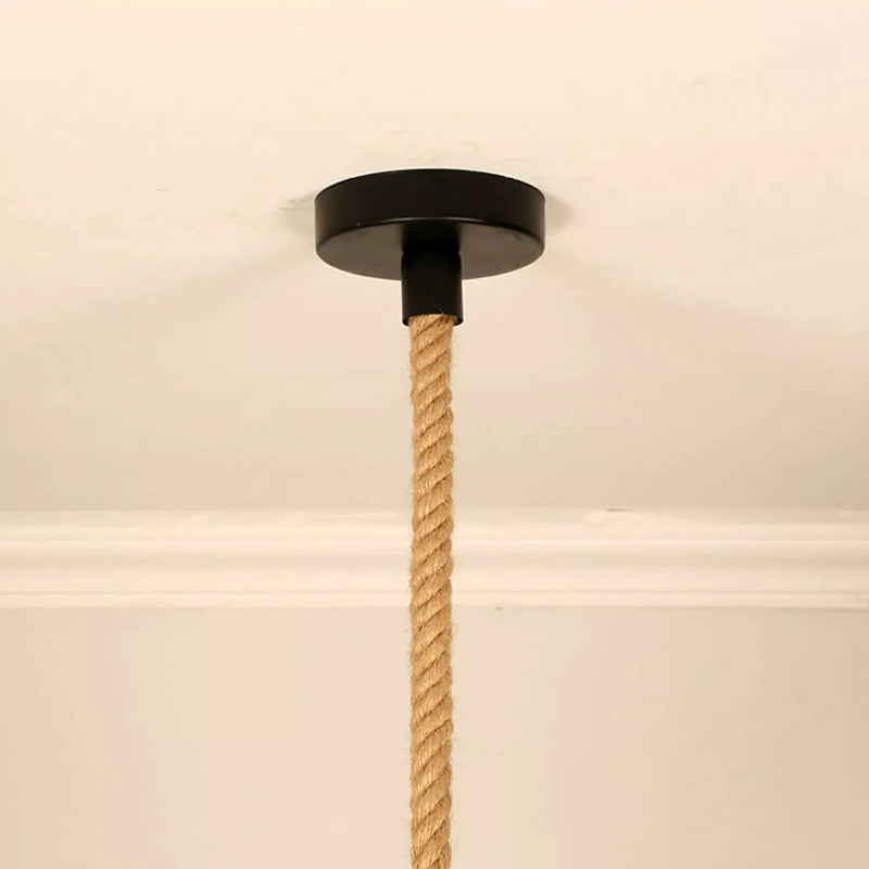 Exklusive Designer-Hanfseil Lampe mit Edelstahl-Optik – edle Pendelleuchte für moderne Interieurs