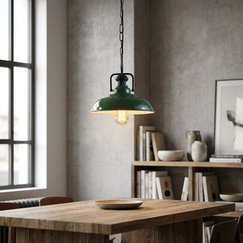 Lampada a sospensione industriale retrò per cucina con catena - E27~3875
