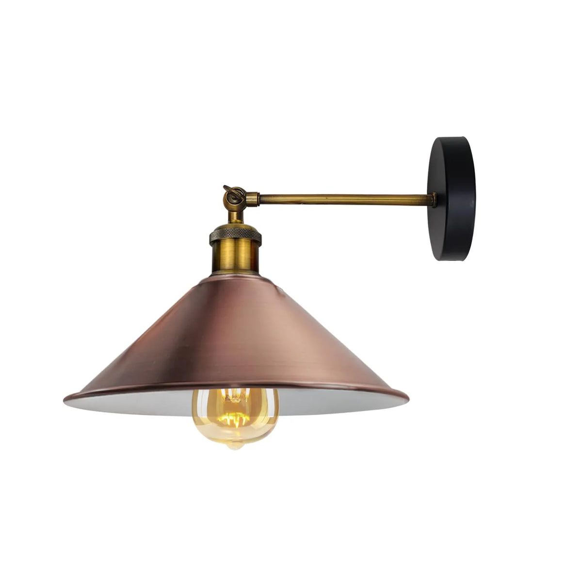 e27 wandlampe metallschirm shop