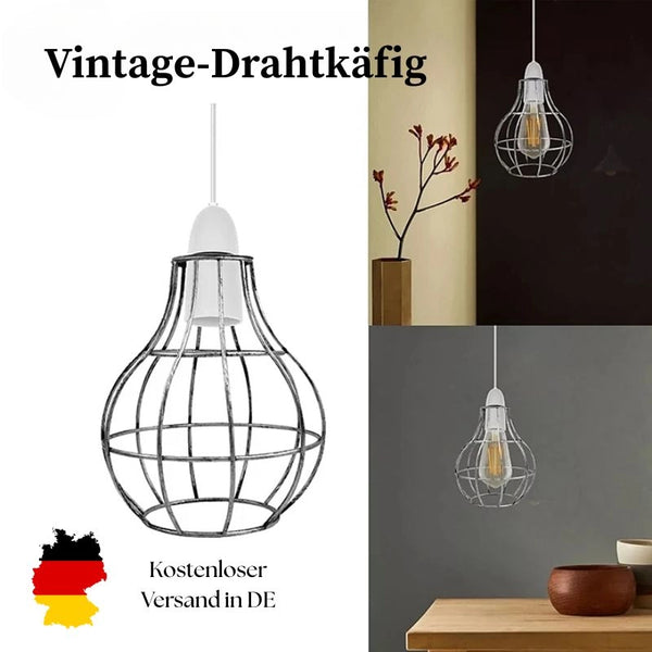Metall-Drahtkäfig Lampenschirm | Ø 16cm | E27 Fur Wandleuchte~3013