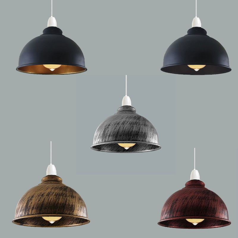 21cm Metall Vintage Lampenschirm – Pendelleuchte für Hängelampe im Retro-Stil, ideal für Wohnzimmer und Esszimmer