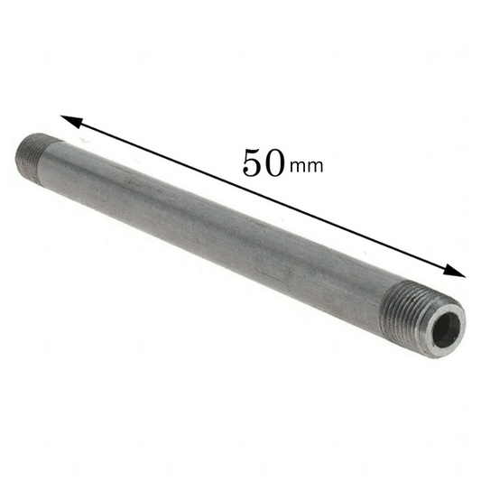 500mm langes Doppelrohr 3/4 Nippel Gewinde verzinktem Stahl matte Oberfläche rostfreie Gewindeausrichtung~1966