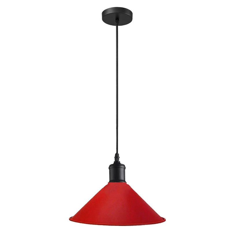 Moderne rote Pendelleuchte für die Decke mit elegantem Look – perfekt für Wohnzimmer oder Küche