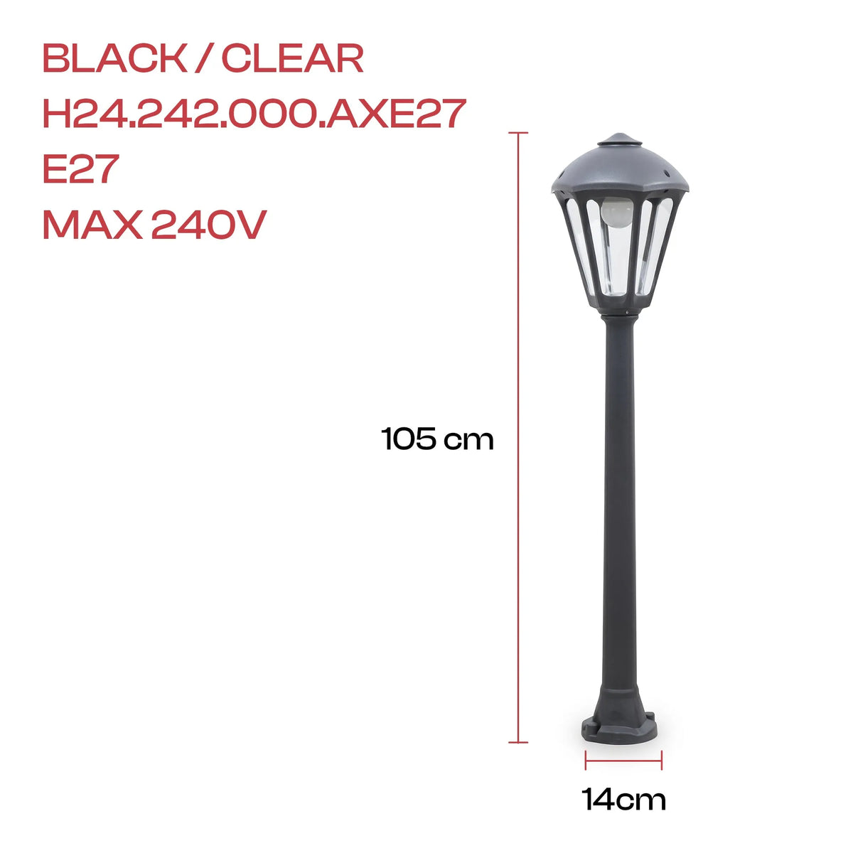 nostalgische Außenlampe E27