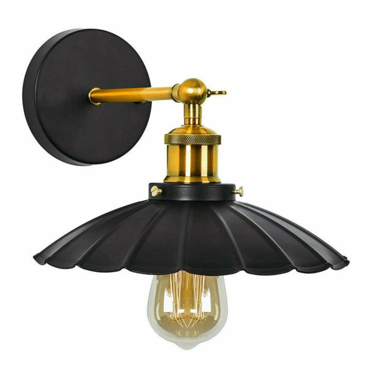 schwarze Retro Wandlampe kaufen