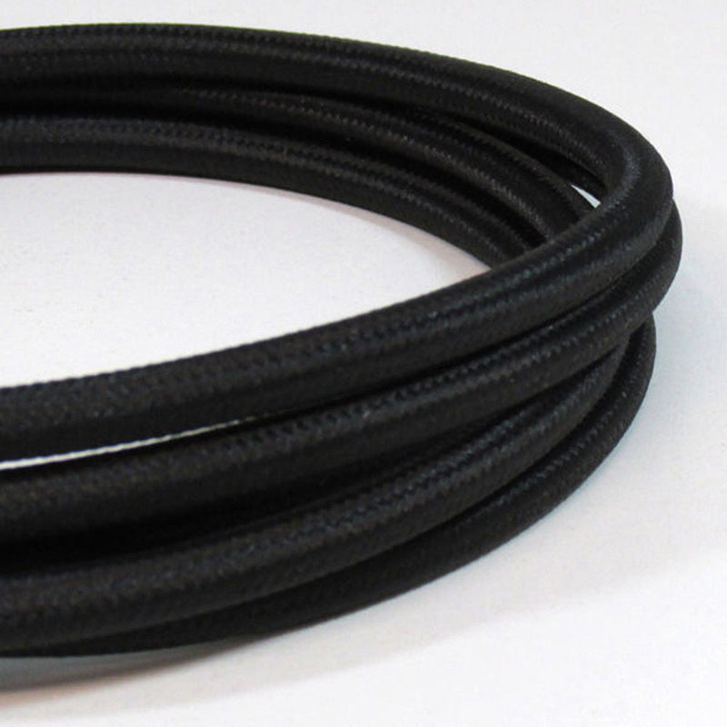 schwarzes 2-adriges Kabel