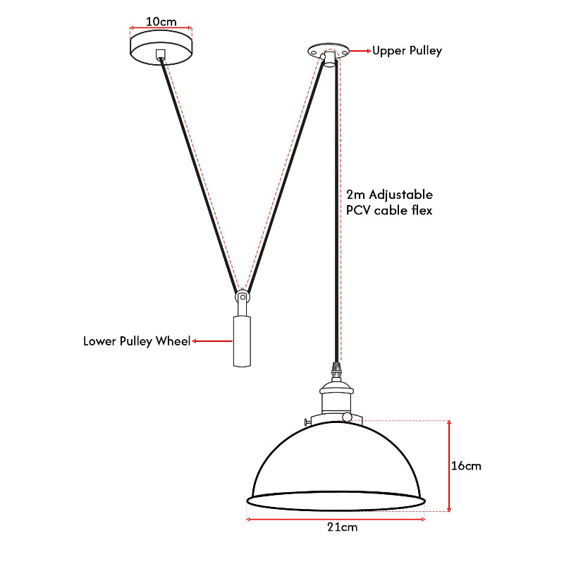 Esstisch pendelleuchte|Hängelampe Ø 21cm|E27 